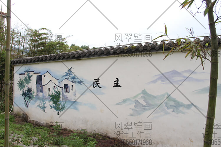 无锡新农村墙面壁画