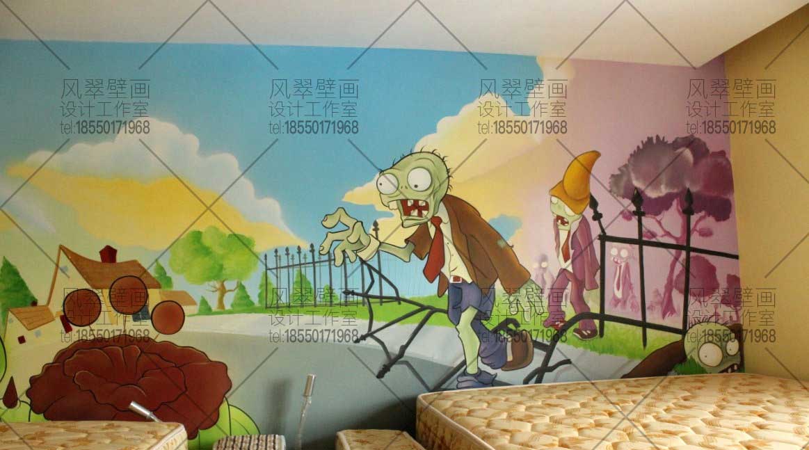 南京酒店墙面绘画